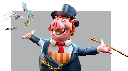 Piggyman with money